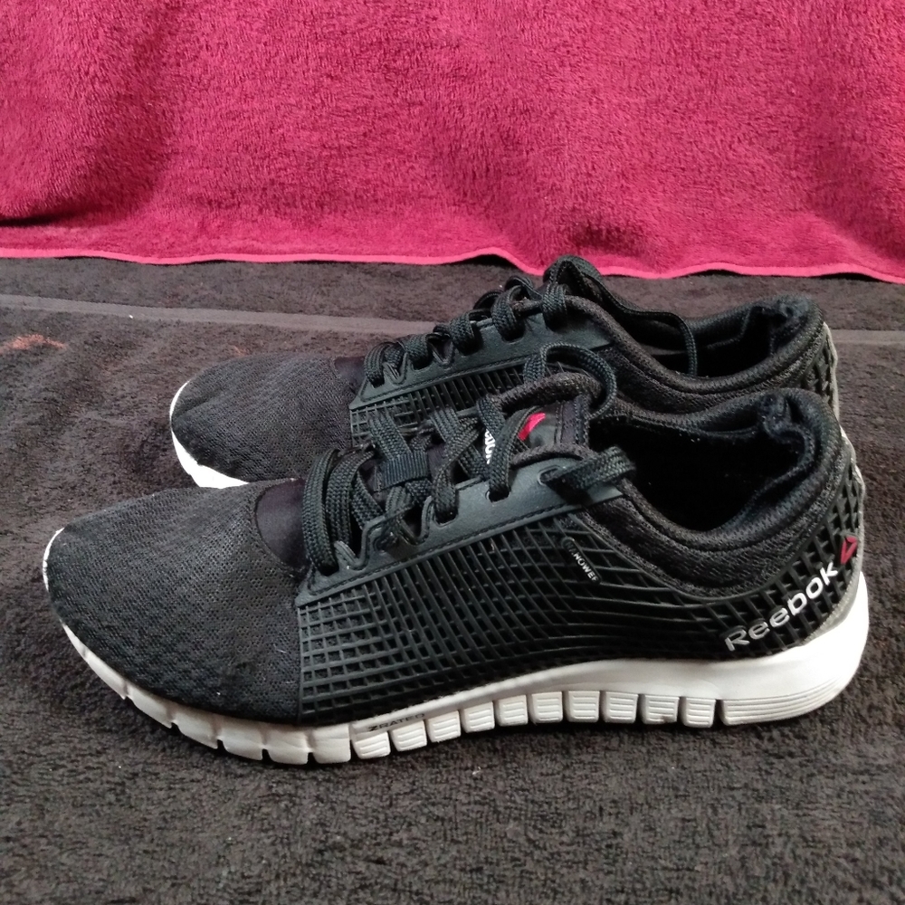 Reebok Nanoweb Black Running Shoes Men's sz 8 - Picture 3 of 8
